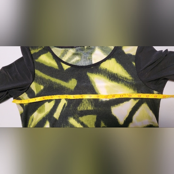 Geometic Women's Long sleeve Tunic, Size L - Picture 3 of 6